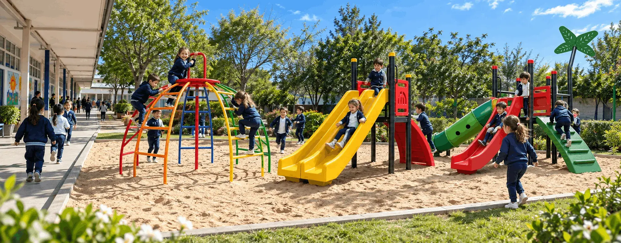 Promoción de juegos para plazas, escuelas y espacios públicos